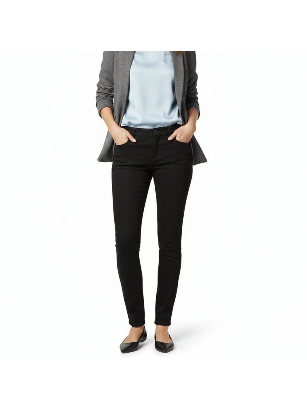Talula Black Ponte High Rise Skinny Pants, Size 2